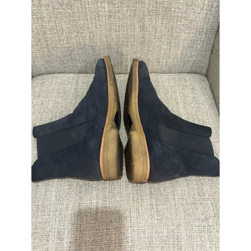 Men's Oro Suede Chelsea Boots Blue Size 12